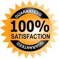 100% satisfaction guarantee